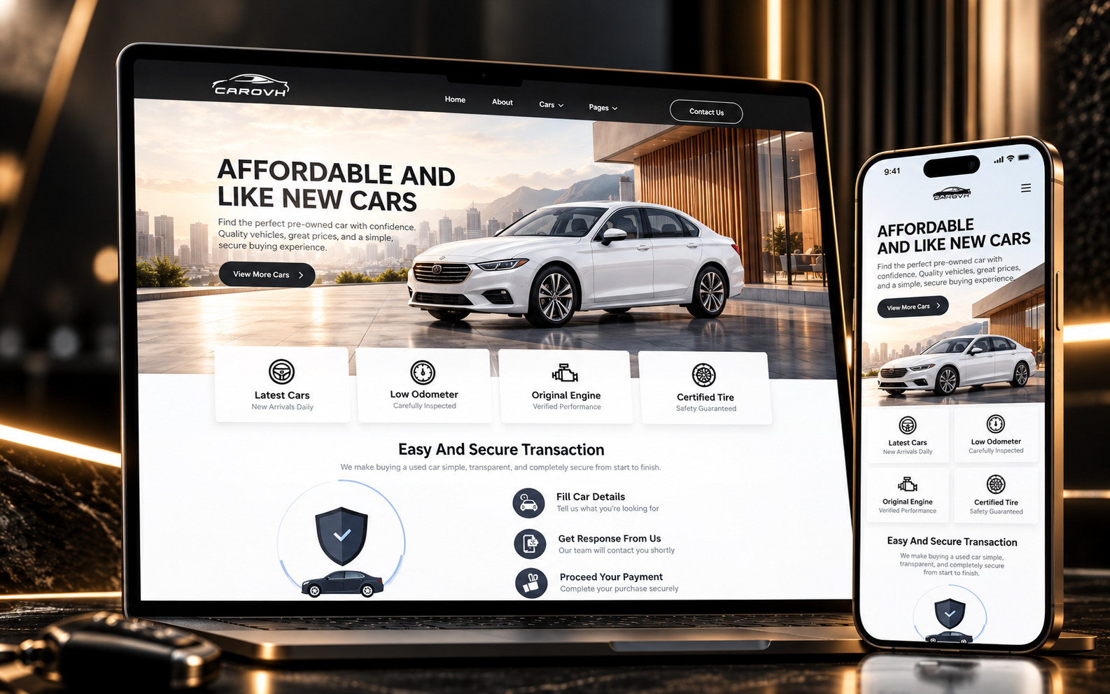Select — responsive automotive website project