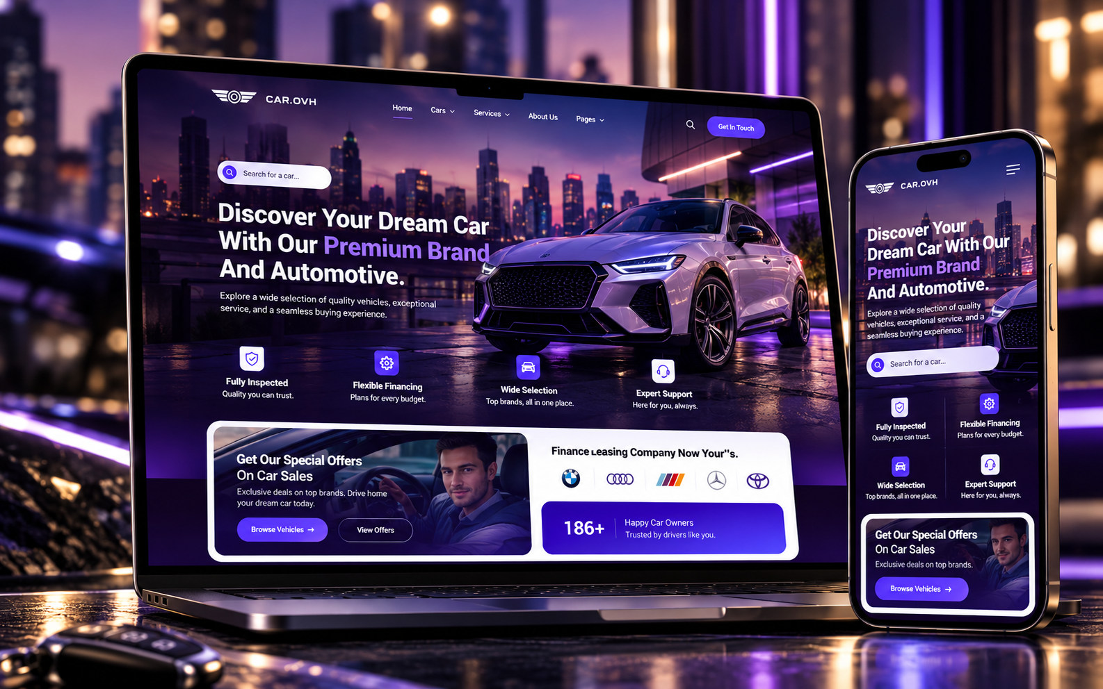 Urban — responsive automotive website project
